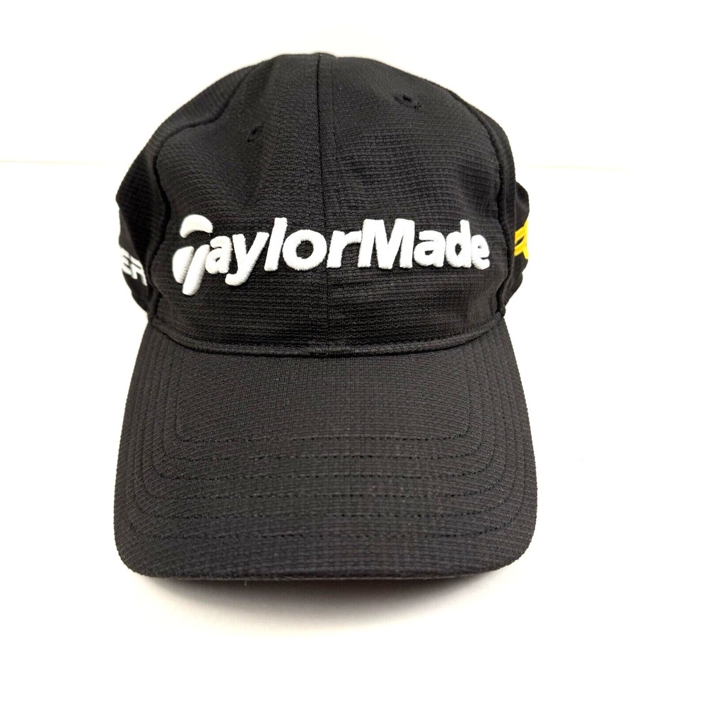 TaylorMade Hat Black Golf R9 Burner Tmax Gear Strap Back Adjustable Cap